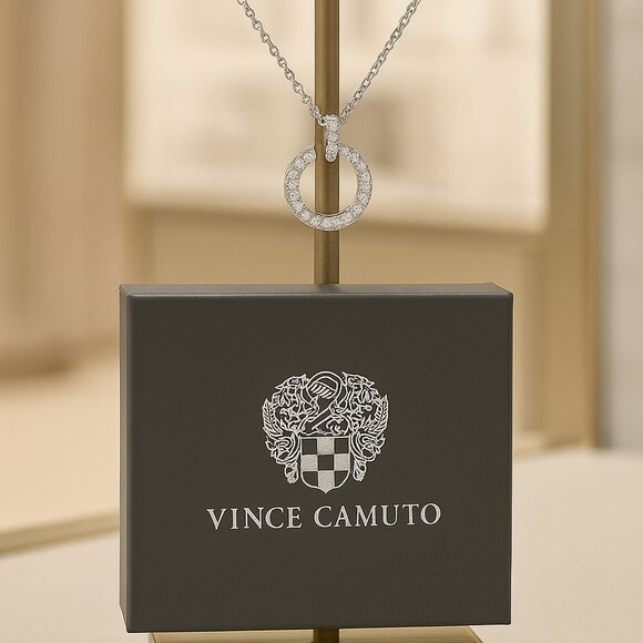 VINCE CAMUTO Necklace In Silver(Ayla) NIB MSRP$160 - Picture 2 of 4